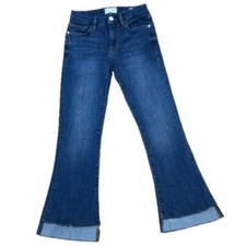    FRAME Le Crop Mini Bootcut Step Hem Jeans Women  s 24  High Rise Kck Flare   