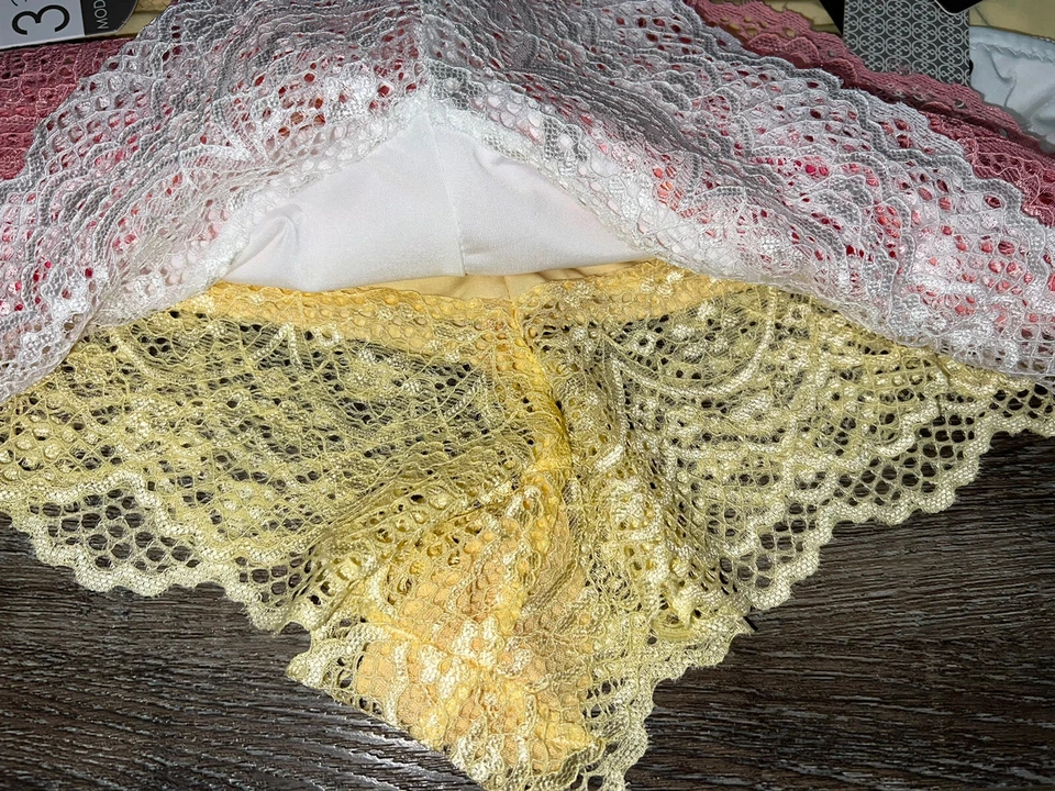 Ropa interior Daisy Fuentes para mujer Hipster ajuste perfecto bragas 3 pares de nailon (A) ~ 2X Foto 3 de 4