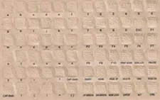 Braille Keyboard Stickers for the Blind and Visually Impaired
