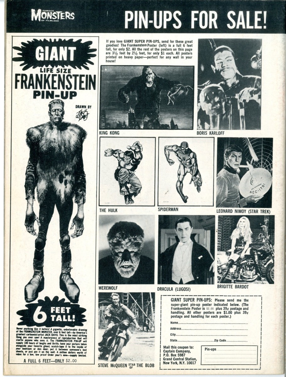 Famous Monsters of Filmland # 62 VERY FINE 2/70 Mr. Hyde painted