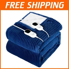 Double Control King Size Heated Blanket - ETL Certified with Overheat Protection