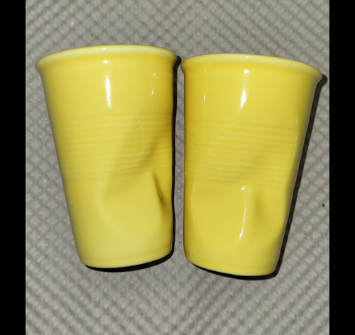 Lot De 6 Tasses à Café Revol – Gobelets Froissés 18cl, 3 Couleurs, Cappuccino