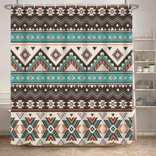 Abstract Boho Pattern Shower Curtains Colorful 65"W x 72"L (Pack of 1) A#606