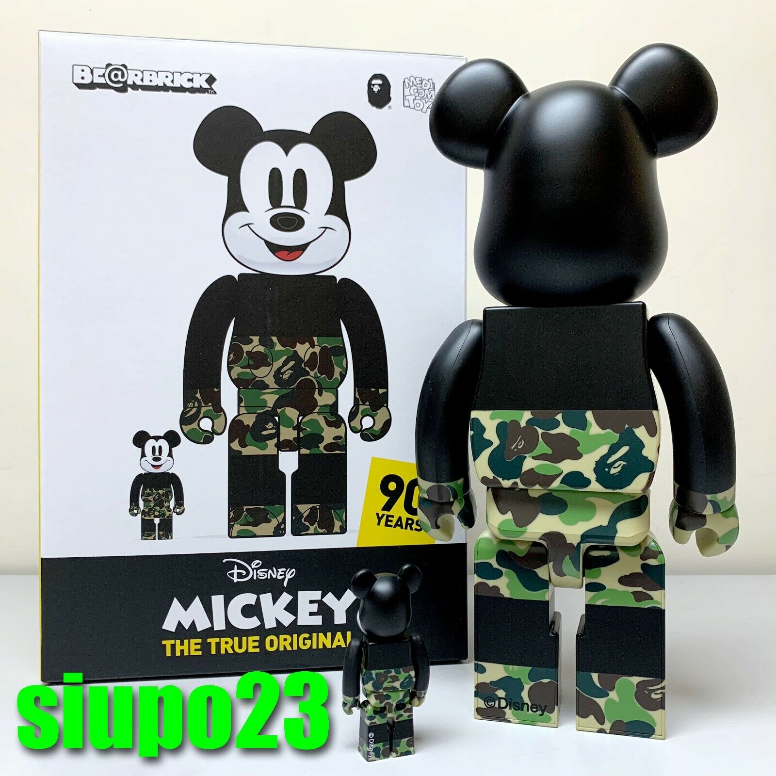 BE@RBRICK BAPE MICKEY MOUSE 100&400%