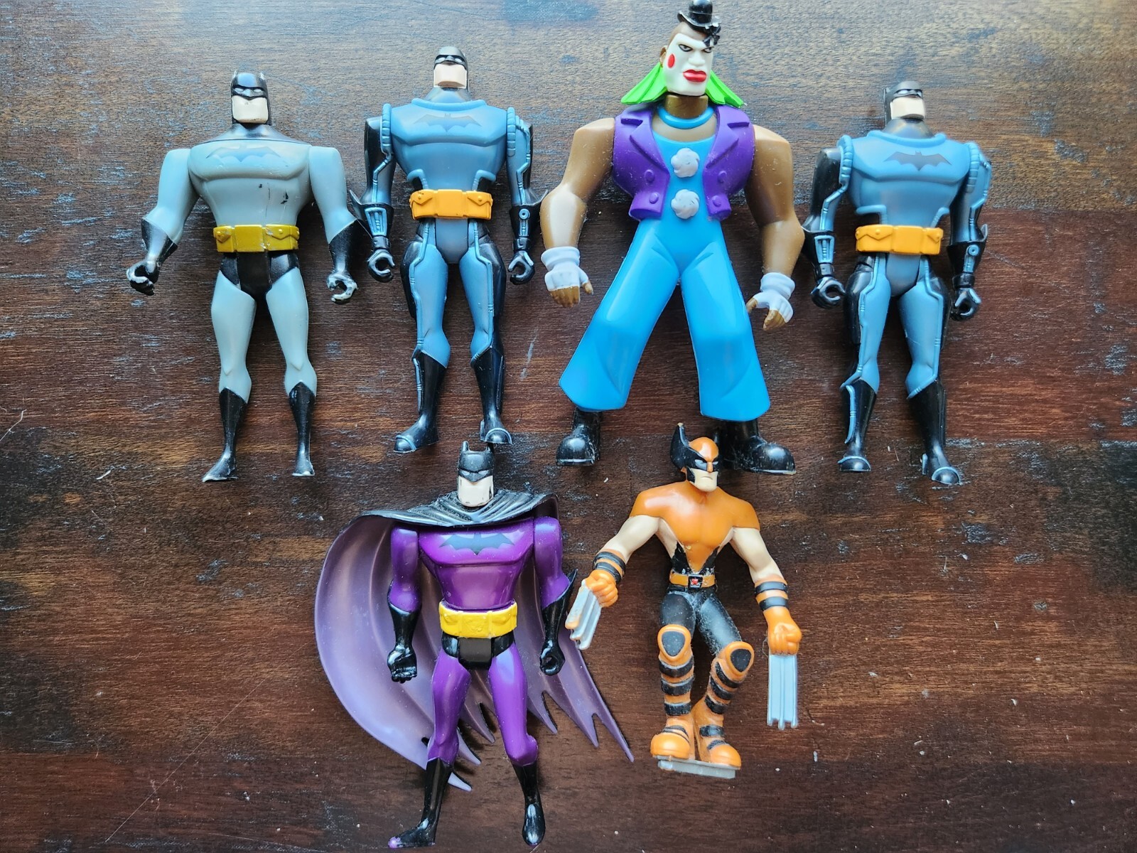 Lot of 6 DC Comics Batman & Wolverine Kenner Action Figure 1