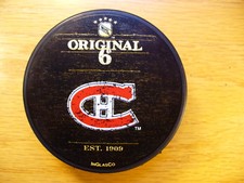NHL Montreal Canadiens Original 6 NY Sports Museum Hockey Puck Collect Pucks