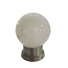 Vintage Mid Century White Globe Ceiling Light Satin Glass Metal 60s 70s