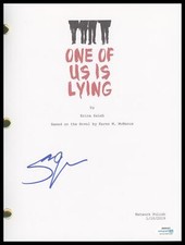 Sara Thompson "One of Us Is Lying" AUTOGRAPH Signed Pilot Episode Script ACOA