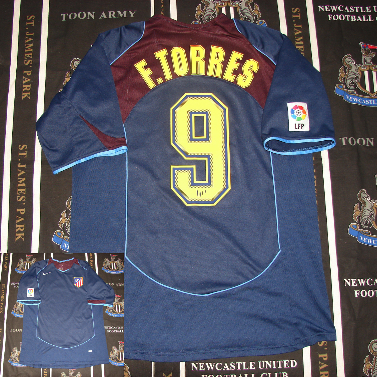 Atletico Madrid Away Football Shirt Jersey 2004 2005 Fernando