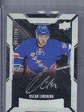 15-16 2015-16 UD BLACK OSCAR LINDBERG AUTO LUSTROUS ROOKIE /299 52 RANGERS