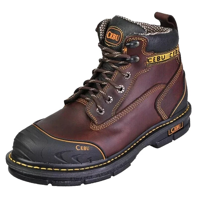 Мужские ботинки однотонные Western Steel Toe