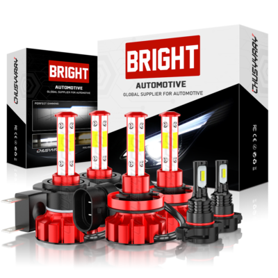 Fit For 2007-2012 GMC Acadia 6x 6000K LED Headlights Kit Fog Light Combo Bulbs