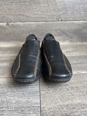 Born Mens Size 11 Black Leather Slip On Loafers Unisex 11/45 Walking Casual Shoe Born Shoes Mens Slip On Loafers Black Leather Comfort Size  main image 4
