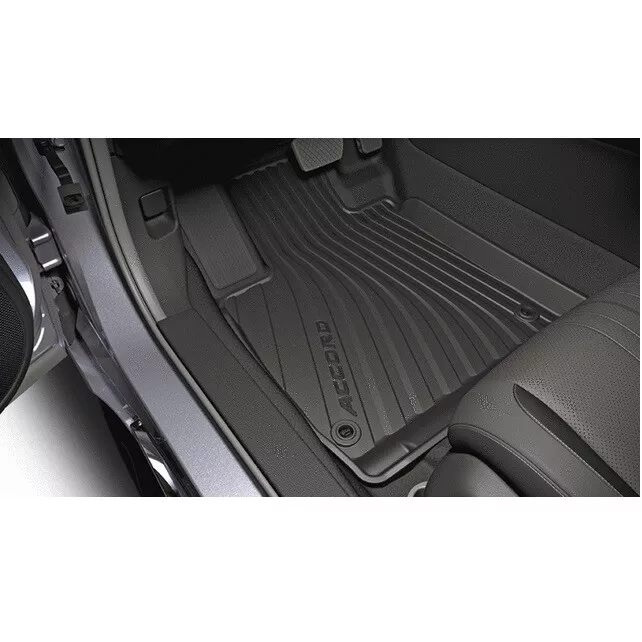 Genuine OEM All Season Front Rear Rubber Black Floor Mat Set For