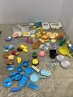 Vintage HUGE Barbie Accessories Food Kitchen Items Cups Pots Drinks Food