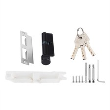 Black Solid Space Aluminum Door Lock European-style Simple Bedroom Indoor Handle