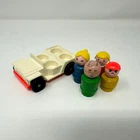 Vintage Fisher Price Little People | Jeep 4 Seater Car With Figures | #990