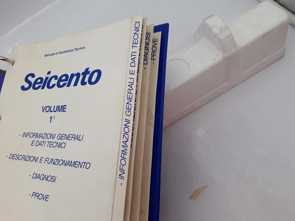 Manuale officina Fiat Seicento 1° volume assistenza tecnica diagnosi prove ed 97 - Immagine 4 di 4
