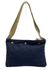 PORTER Sacoche Shoulder Bag Canvas NVY Solid Color
