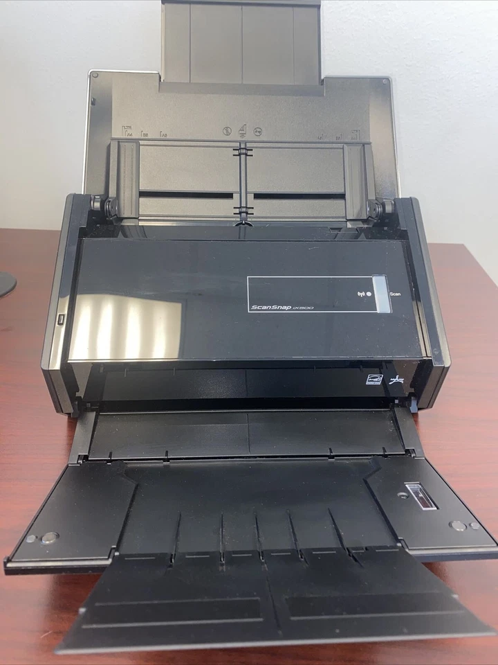 Fujitsu ScanSnap ix500 USB Color Document Scanner duplex WIFI w/ Adapter 600DPI - Image 2 of 4