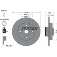 2X Textar 92194103 Bremsscheibe FüR Citroen Peugeot Ds DS4 C4 308 Ds 4 Nc Ud Nx