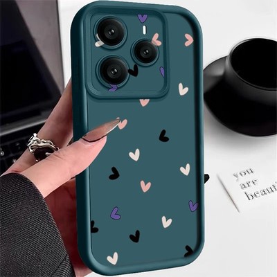 Herz Handyhülle für Xiaomi Redmi Note 14 13 Pro Poco X6 14T Silikon Bumper Case
