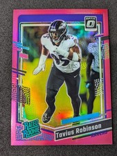2023 Donruss Optic #208 Tavius Robinson Pink Rc Baltimore Ravens Rookie Card