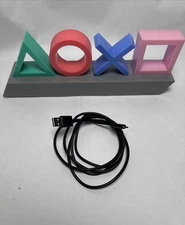 Sony Playstation Icons LED Gaming Light Up Sign 3 Modes Paladone USB Cord Tested