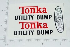 Tonka Utility Dump Vehicle Replacement Sticker Set TK-224