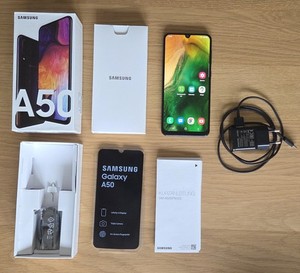 Samsung Galaxy A50 128GB schwarz black Dual SIM Smartphone OVP