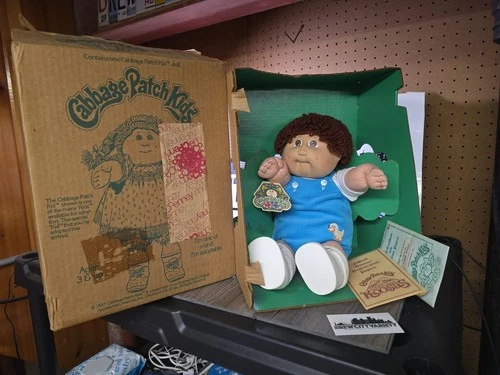 1983 Vintage Cabbage Patch Boy Blue  Outfit With Box