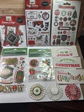 CHRISTMAS sticker/chipboard/embellishment BUNDLE