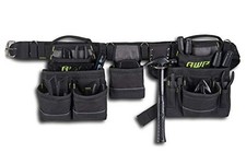 Carpenter Tool Belt Rig 18 Pockets Tool Loops Padded Suspenders 50in Waist