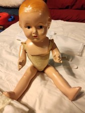 Antique Effanbee 15 Composition Walk Talk Sleep Molded Hair Doll more