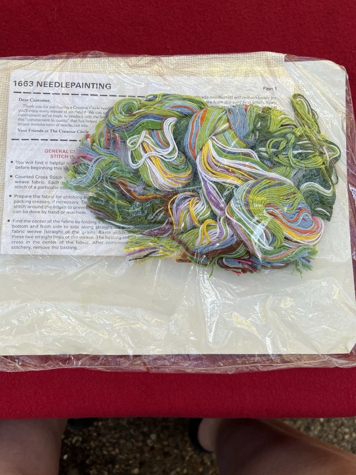 Creative Circle Needlepainting Kit #1663 NIP. Geese And Sailboats - Image 4 of 4