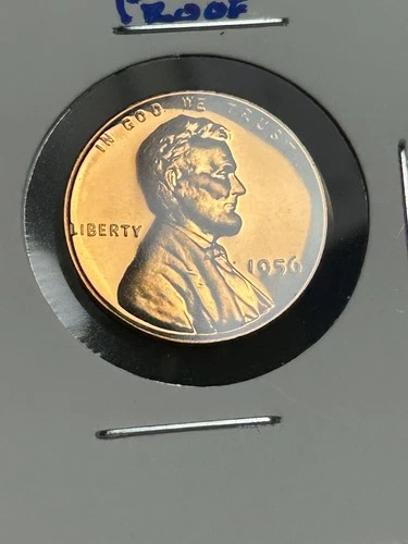 GEM PROOF 1956 ULTRA RED Lincoln Wheat Cent Luster For Days!