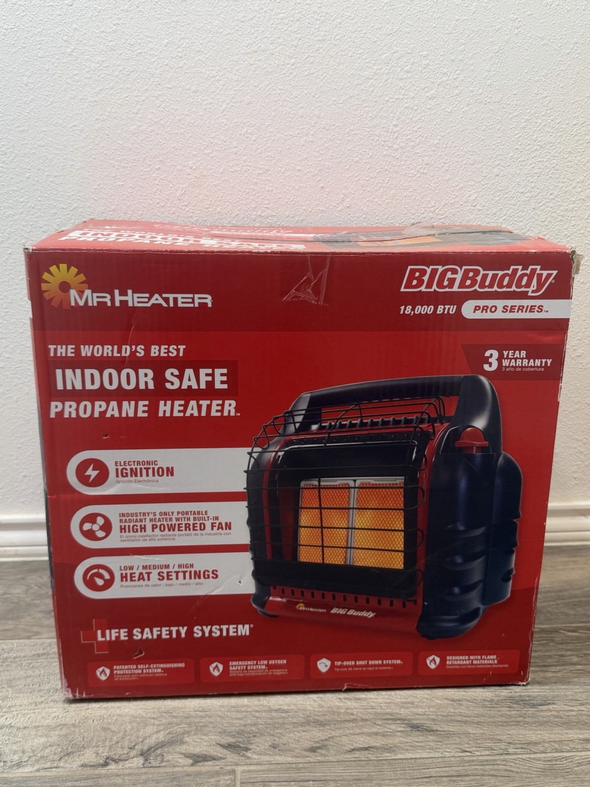 Big Buddy 18,000 Btu Indoor Safe Propane Heater Pro Series O