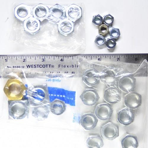 Assorted Nuts 29pcs Large - Hardware Clearance Most New Some Used  26oz