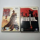 Nintendo Wii CIB COMPLETE TESTED Red Steel 1 + 2 BUNDLE LOT