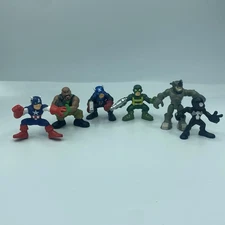 Imaginext Playskool Marvel DC Super Heroes and Other Action Figures Lot of 6