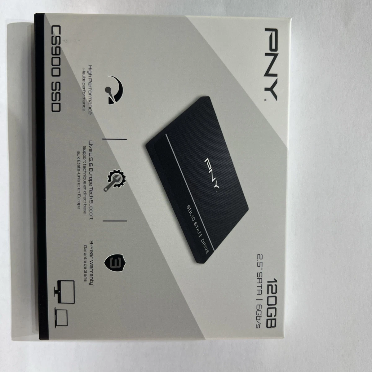 Disque SSD PNY CS900 120 Go 2,5 Pouces – SATA III – Occasion état Impeccable