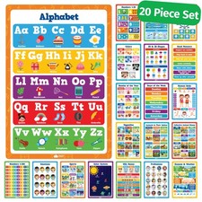 Educational Learning Posters 16 x 11 , 20pc Classroom Education Set