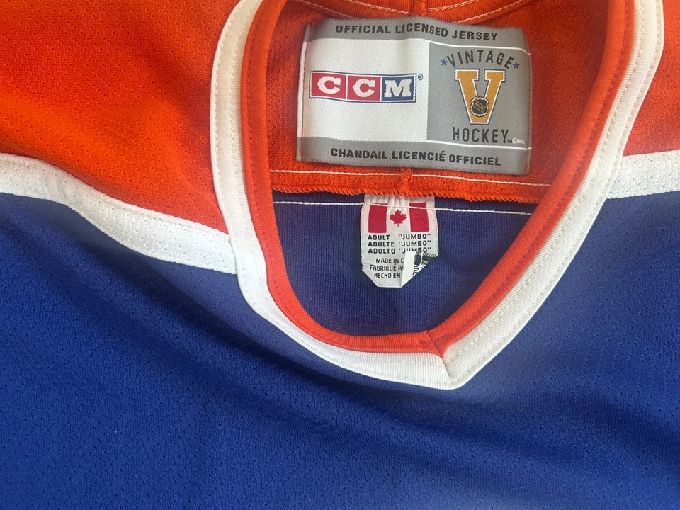 Винтажная хоккейная футболка CCM Edmonton Oilers Messier No11 размер 3XL - Изображение 3 из 4