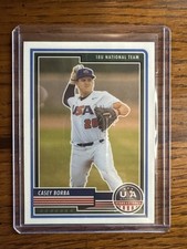 2023 Panini USA Baseball Stars and Stripes Silver Prizm #3 Casey Borba Team USA