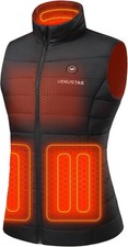 Women's Heated Vest, Works with Most 9V USB-C Power Banks NOT INCLUDED -READ