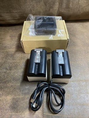 2 Pack 6040mAh Rechargeable Battery and Charger Station for Ring Doorbell 2/3/4