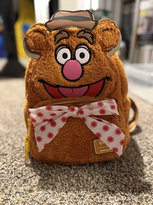 Loungefly Disney Muppets Fozzie Bear Figural Mini Backpack New