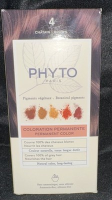 Phyto Paris Permanent Color Enriched with Botanical Pigments Kit #4 BROWN