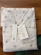 Zara Home Mini Crib Sheet Set - Mini Flower Print  Flat  Pillowcase 