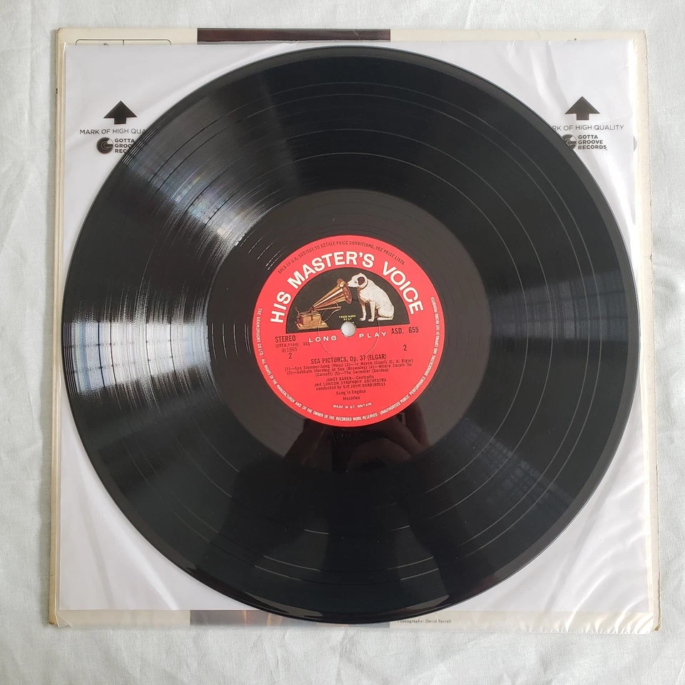 Elgar/Du Pré/Barbirolli/Baker- Cello Concerto/HMV ASD 655/ED1 UK Vinyl - Image 4 of 4